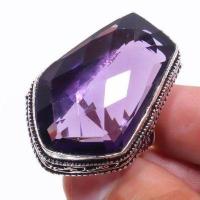 Am 1421b bague chevaliere t60 21gr 24x35mm amethyste pourpre violet 1900 achat vente argent 925