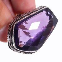 Am 1421c bague chevaliere t60 21gr 24x35mm amethyste pourpre violet 1900 achat vente argent 925