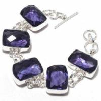 Am 1429d bracelet 36gr 15x20mm amethyste pourpre violet 1900 achat vente argent 925