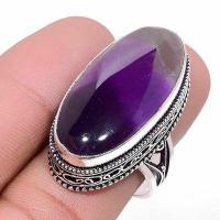 Am 1435a bague chevaliere t60 14gr 15x32mm amethyste pourpre violet 1900 achat vente argent 925