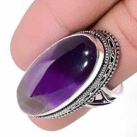 Am 1435c bague chevaliere t60 14gr 15x32mm amethyste pourpre violet 1900 achat vente argent 925