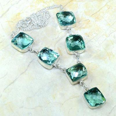 Am 3027a collier parure sautoir aigue marine 1900 verte bijou achat vente argent 925