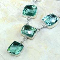 Am 3027b collier parure sautoir aigue marine 1900 verte bijou achat vente argent 925