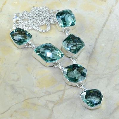 Am 3028a collier parure sautoir aigue marine 1900 verte bijou achat vente argent 925