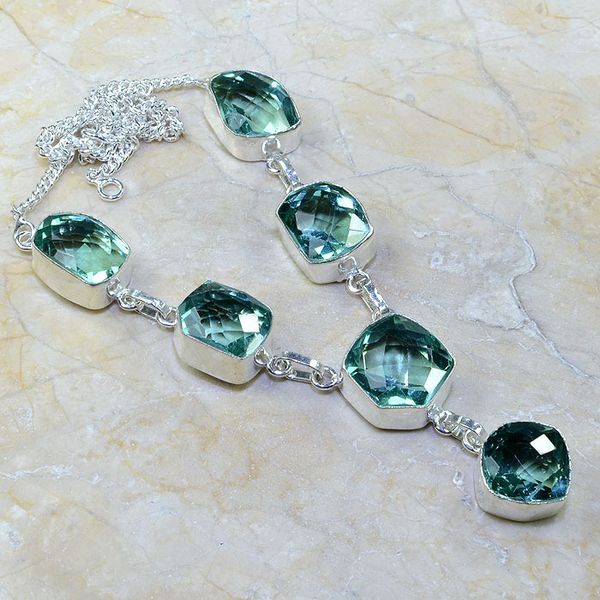 Am 3028d collier parure sautoir aigue marine 1900 verte bijou achat vente argent 925