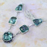 Am 3072d collier parure sautoir aigue marine 1900 verte bijou achat vente argent 925