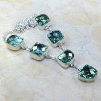 Am 3127a collier parure sautoir aigue marine 1900 verte bijou achat vente argent 925