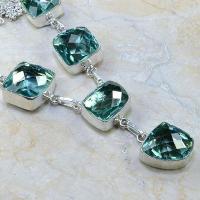 Am 3127c collier parure sautoir aigue marine 1900 verte bijou achat vente argent 925