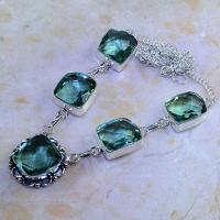 Am 3131d collier parure sautoir aigue marine 1900 verte bijou achat vente argent 925