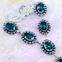 Am 3188c collier parure sautoir aigue marine bleue bijou achat vente argent 926