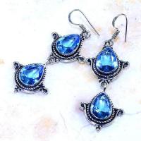 Am 3243b boucles oreilles aigue marine 10x15mm bleue bijou achat vente argent 925