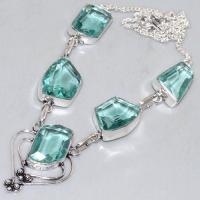 Am 3277d collier sautoir parure aigue marine bleue 26gr gouttes bijou achat vente argent 925