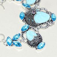 Am 3302b bracelet bouddha aigue marine bleue ovales gouttes bijou achat vente argent 925