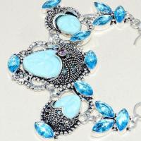 Am 3302c bracelet bouddha aigue marine bleue ovales gouttes bijou achat vente argent 925