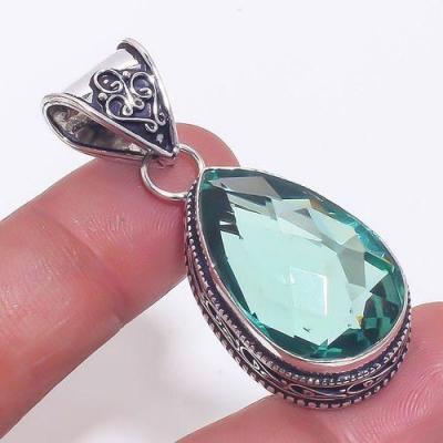 Am 3324a pendentif pendant aigue marine bleue 13gr 15x25mm bijou achat vente argent 926