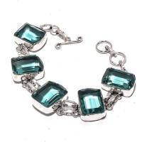 Am 3332a bracelet aigue marine bleue 30gr 15x20mm bijou achat vente argent 925