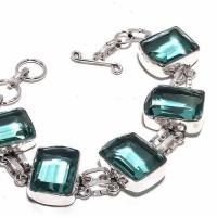 Am 3332b bracelet aigue marine bleue 30gr 15x20mm bijou achat vente argent 925