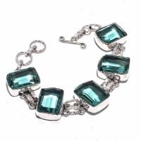 Am 3332d bracelet aigue marine bleue 30gr 15x20mm bijou achat vente argent 925