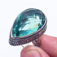 Am 3345b bague chevaliere aigue marine t57 bleue 16gr 15x25mm bijou achat vente argent 925