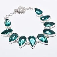 Am 3348a collier sautoir aigue marine bleue 25gr 18x30mm bijou achat vente argent 925