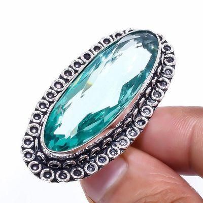 Am 3357b bague chevaliere aigue marine t59 bleue 16gr 13x38mm bijou achat vente argent 925