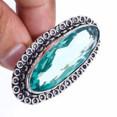 Am 3357c bague chevaliere aigue marine t59 bleue 16gr 13x38mm bijou achat vente argent 925