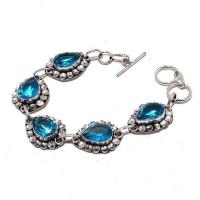 Am 3359a bracelet aigue marine bleue 19gr 10x15mm bijou achat vente argent 925