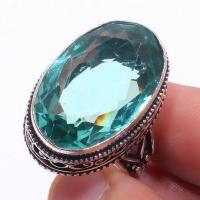 Am 3363b bague chevaliere aigue marine t61 bleue 14gr 15x25mm bijou achat vente argent 925