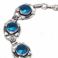 Am 3372c bracelet aigue marine bleue 18gr 10x15mm bijou achat vente argent 925
