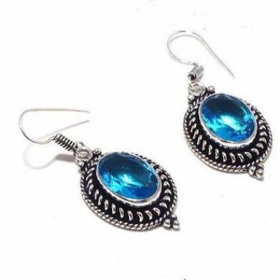 Am 3373b collier boucles oreilles aigue marine bleue 43gr bijou achat vente argent 925