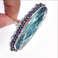 Am 3385c bague t59 chevaliere aigue marine bleue 16gr 10x50mm bijou achat vente argent 925