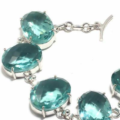 Am 3388c bracelet aigue marine 41gr 15x22mm bijou achat vente argent 925