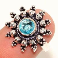 Am 3417a bague t59 aigue marine 6mm 4gr bijou achat vente argent 925