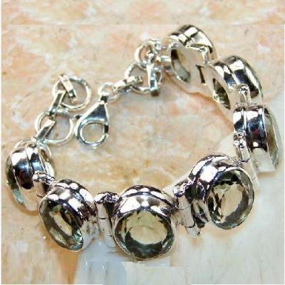 Am 3470 bracelet 8xaigues marines 10x12mm 33gr argent 950 3 