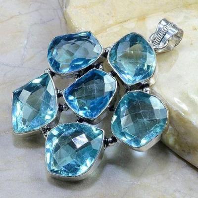 Am 3476a pendants aigue marine bleue 60mm 15x15mm argent 925 vente achat