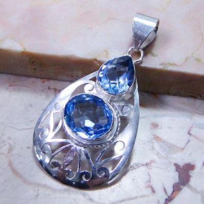 Am 3478c pendants aigue marine bleue 60mm 12x15mm argent 925 vente achat