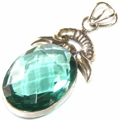 Am 3479b pendentif pendant aigue marine argent20x28mm 925
