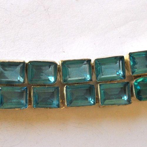 Am 3486 bracelet aigue marine 12 16mm argent925 58gr 5