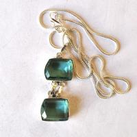 Am 3488 pendentif pendant aigue marine 15 20mm argent925 19gr 4