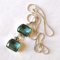 Am 3488 pendentif pendant aigue marine 15 20mm argent925 19gr 5