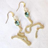 Am 3491 boucles oreilles aigue marine 8 8mm argent925 4gr 1