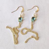 Am 3491 boucles oreilles aigue marine 8 8mm argent925 4gr 3