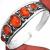 Amb 000 bracelet torque 29gr 5xcabochons ambre baltique miel ovale 10x15mm argent 925