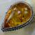 Amb 005a bague t59 cabochon ambre amber topaze achat vente bijoux argent 925