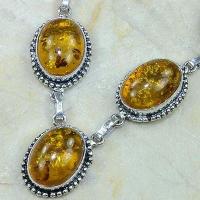 Amb 009b collier parure sautoir ambre amber baltique baltic achat vente bijoux argent 925