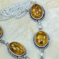 Amb 009c collier parure sautoir ambre amber baltique baltic achat vente bijoux argent 925