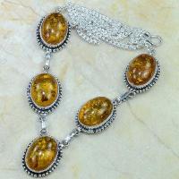 Amb 009d collier parure sautoir ambre amber baltique baltic achat vente bijoux argent 925