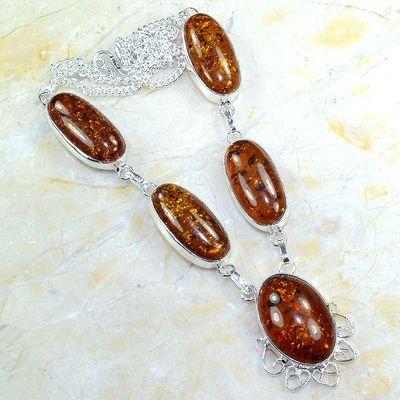 Amb 016a collier parure sautoir ambre amber baltique baltic achat vente bijoux argent 925