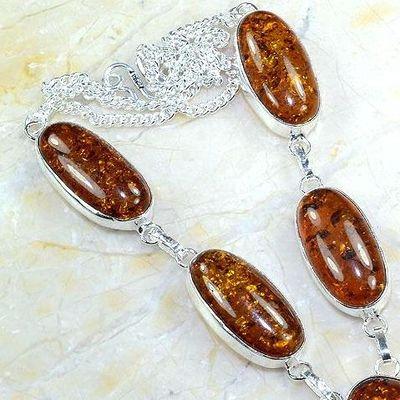 Amb 016a collier parure sautoir ambre amber baltique baltic achat vente bijoux argent 925