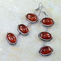 Amb 021b boucles pendants oreilles ambre rouge amber baltique achat vente bijoux argent 925